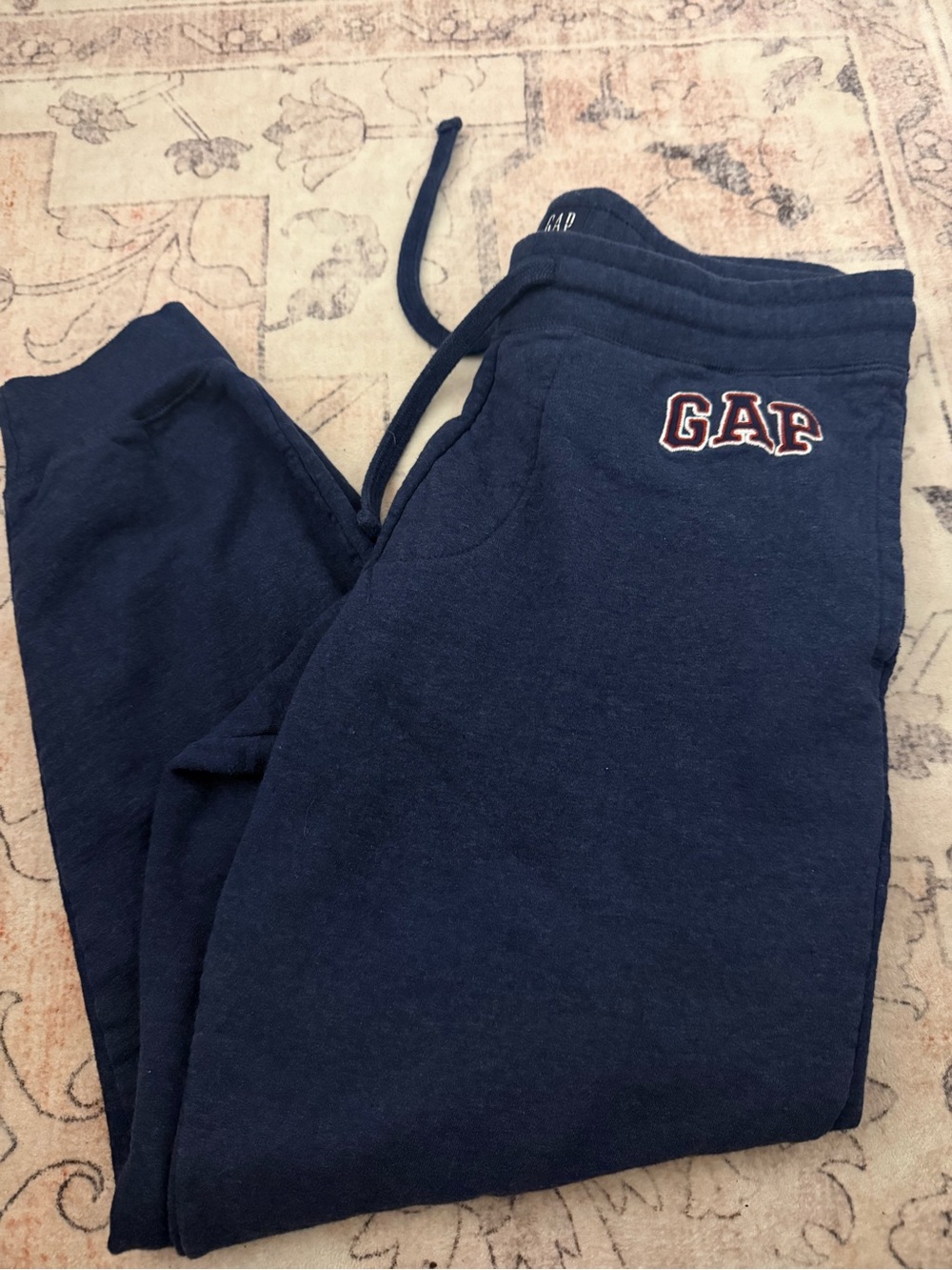 GAP Navy Blue Logo Jogger Sweatpants
